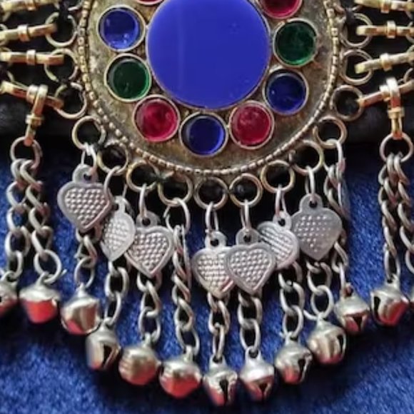 Afghan Kuchi Bells Matha Patti, Headpiece, Hair Jewelry - Picture 6 of 7
